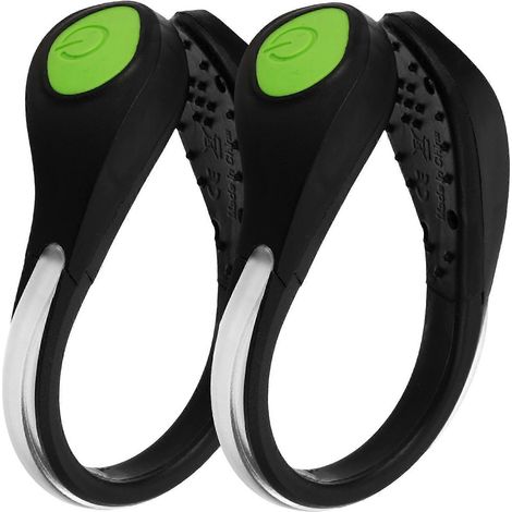 Clip lumineux LED pour chaussures, adapté aux chaussures de course, aux amateurs de sports de plein air, unisexe, éclairage sûr, 2 paires par paquet. (1/5)