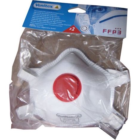 Set aus 2 FFP3-Masken mit Ventil M2FP3V – Delta Plus