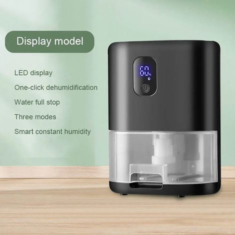 (M 5) Déshumidificateur électrique domestique, séchoir à air, absorbeur d'humidité avec réservoir d'eau de 1000 ml