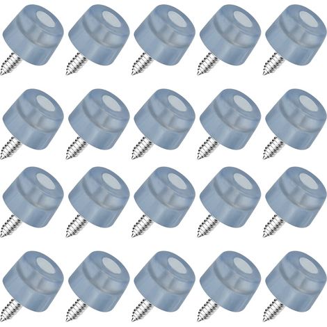 20 PCS Pied de Chaise a Visser en Caoutchouc 20 18 14mm Pieds Vérin de Meuble Antidérapant Patins Protection Pied Anti-Vibration avec Vis pour Meubles Armoire Bureau Tables Canapés (1/5)