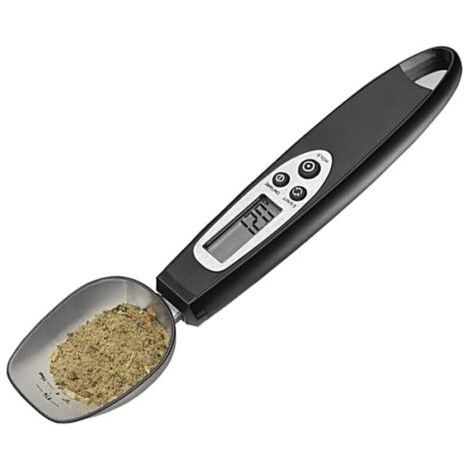 Alovez - Cuillère-Balance 1-3013 ES494 Plage de pesée (Max.) 500 g Lisibilité 0.1 g à Pile(s) NoiÉchelle de mesure électronique de haute précision de balance de cuisine de cuisson à la maison (1/5)