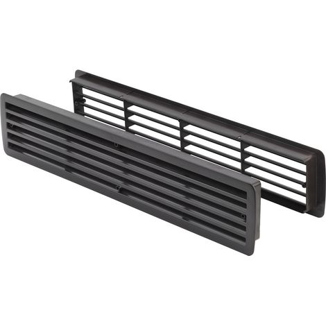Lüftungsgitter Türlüftung Kunststoff Rustikal paarweise 457mm x 92mm