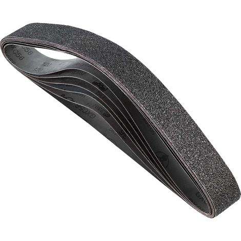 VEVOR Nastro Abrasivo 50 x 1066 mm, Set Nastro Abrasivo, Grana 36, 40, 60, 80, 100, 120, 6 pezzi Nastri Abrasivi Misti in Carburo di Silicio per Levigatrice a Nastro, Lavorazione dei Metalli