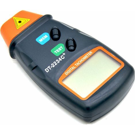 Tachymètre Numérique Compte-tours Digital Professionnel Écran LCD Tachomètre Testeur Compteur de Tours Autochange Sans Contact RPM Tach (1/5)