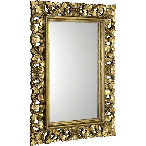 Miroir SCULE avec cadre, 80x120cm, doré (1/4)