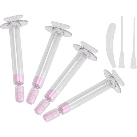 wiederverwendbare 5-ml-Reisefläschchen für Cremes, Seren und Öle – Tragbarer Kosmetik-Organizer, Rosa (1/5)