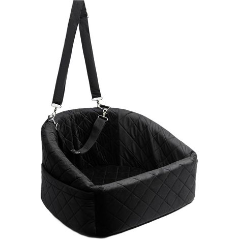 Nid portable pour animal de compagnie – Harnais testé en cas d'accident, chaise longue surélevée sécurisée, barrière de rangement en Tapis de poche en tissu respirant, coussin de confort pour (1/5)