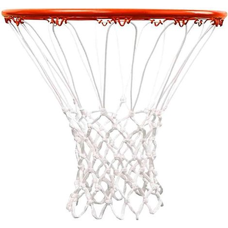 2 Pice Filet De Basket Quipement De Sport Pour La Maison - Nylon Blanc Pour Jardin Intrieur Et Extrieur - Quipement De Gym - Design Professionn (1/5)