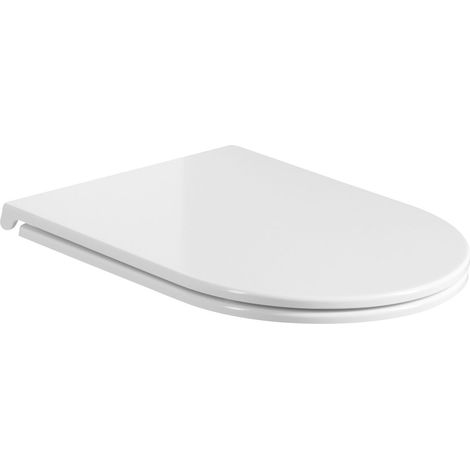 Sapho Avis - Abattant WC, SoftClose, Slim, EasyTake, blanc PCS106 (1/3)