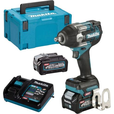 Makita – Boulonneuse 1/2'' 760Nm 40V avec 2 batteries 4,0Ah – Moteur Brushless – Technologie XPT – TW007GM201