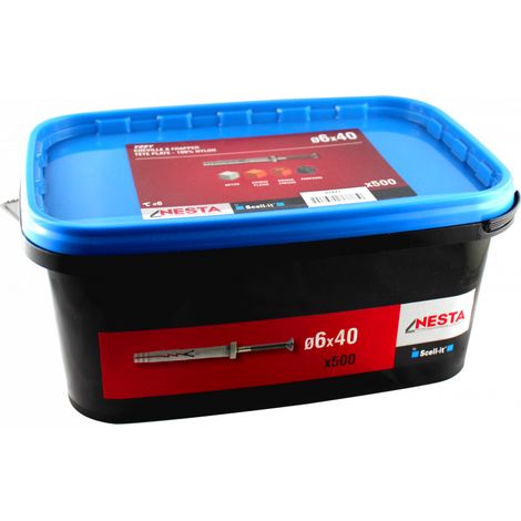 CHEVILLE A FRAPPER NESTA 6 x 40 (seau de 500 pièces)