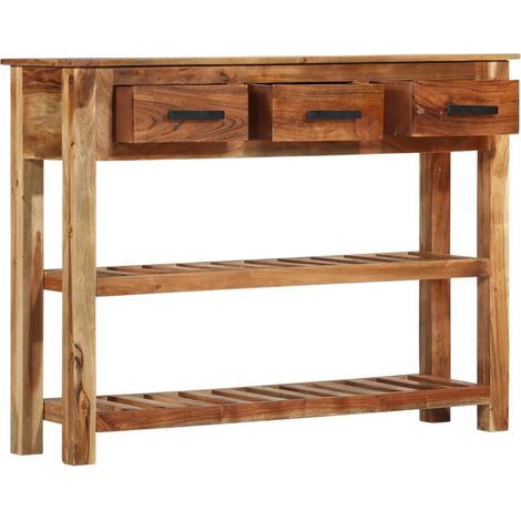 Sideboard mit 3 Schubladen 110x30x80 cm Massivholz