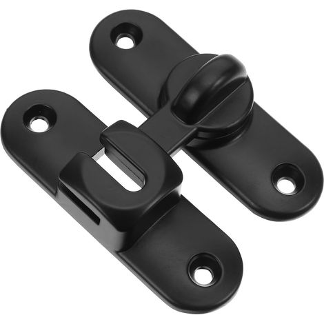 Loquet de Porte en Alliage de Zinc Noir Vis (1/5)