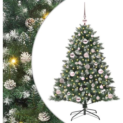 Árbol de Navidad artificial Verde 120 cm PVC, Plástico y Acero vidaXL