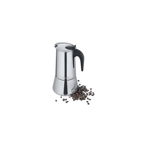 Cafetière Italienne Inox (600 ml) I 12 Tasses I Machine a Cafe Italienne I Cafetière en Acier Inoxydable I Poignée Profilée I Convient à tous les Types de Cuisinières (1/5)