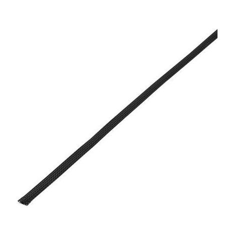GUAINA INTRECCIATA NERO PET 8 FINO A 14 MM TRU COMPONENTS 1572556 CBBOX0814-BK 10 M