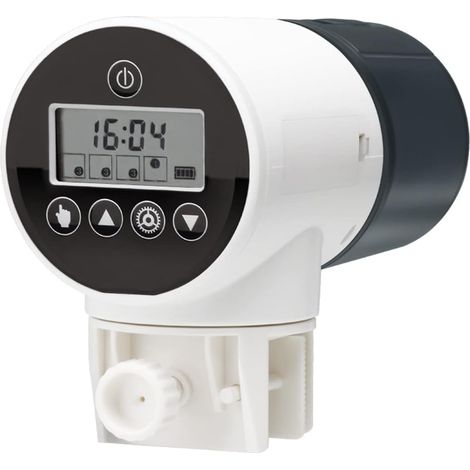 Intelligenter automatischer Futterautomat für Aquarienfische, Zeitschaltuhr mit Ladegerät und USB-Kabel, programmierbarer Futterspender für Aquarien