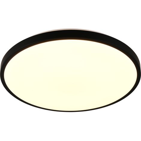 Reality LED Deckenleuchte Slope Ø 49 cm schwarz matt 34 W warmweiß-kaltweiß dimmbar Deckenlampen & Kronleuchter (1/3)
