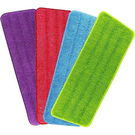 Housse microfibre 42 x 14 cm pour balai pulvérisateur, lot de 1, rouge (1/5)