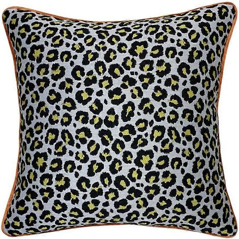 Kissenbezug mit Leopardenmuster, quadratisch, 45 x 45 cm (18 x 18 Zoll) – ideal für Bett, Sofa, Couch, Schlafzimmer, Wohnzimmer, Homeoffice. (1/5)