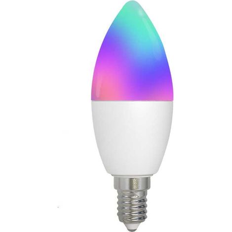 Lampada Led E14, ZigBee 3.0, RGB+CW, TUYA, Smart Life AC 90-250V, 50/60HZ, 6W, 37X106mm, IP20, SHZ61405