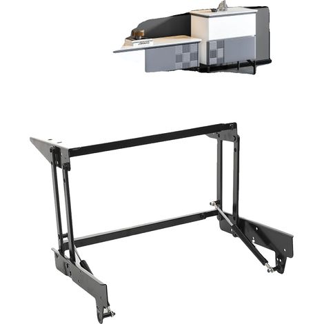 Mecanismo elevable para mesa de centro, de metal, 30 cm x 20 cm x 10 cm, apto para proyectos de bricolaje, mecanismo de bisagra para muebles, mecanismo de resorte plegable. (1/5)