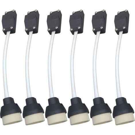 Support de Lampe GU10 avec Douille Céramique et Bornier Intégré – Adaptateur pour Ampoules LED et Halogènes