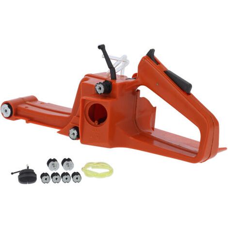 RHG Ensemble de réservoir de carburant et de gaz, poignée arrière, pièce de rechange pour trononneuse Husqvarna 268 272 XP 61 (1/4)
