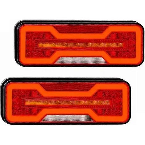 Multifunktionale LED-Rückleuchten (1 Paar), kompatibel mit 12V und 24V, für Lkw und Anhänger. (1/5)