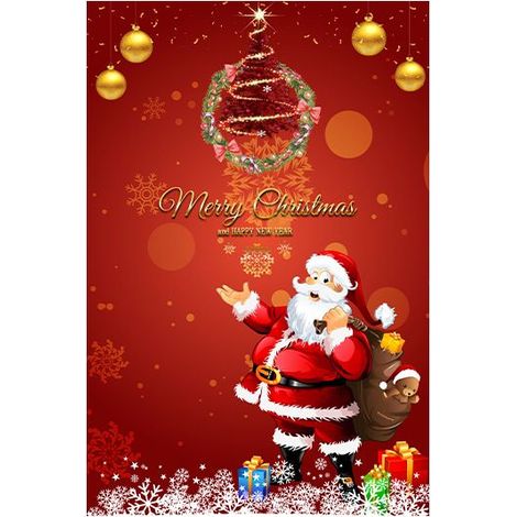 Tapis de Noël européen et américain, tapis de salon, chambre à coucher, couverture complète, thème hôtel, séjour chez l'habitant, tapis du Père Noël 60x90 cm (1/5)