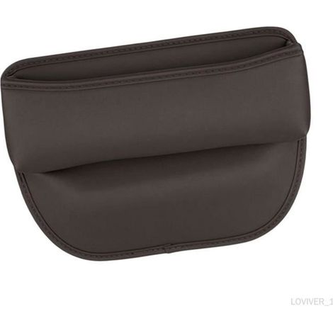 Organisateur d'écart de siège de voiture Boîte de rangement latérale pour console automatique Organisateur de siège Brun (1/4)