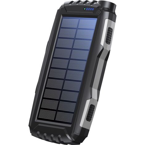 PowerBank 20.000 mAh Cella solare Nero (1/4)