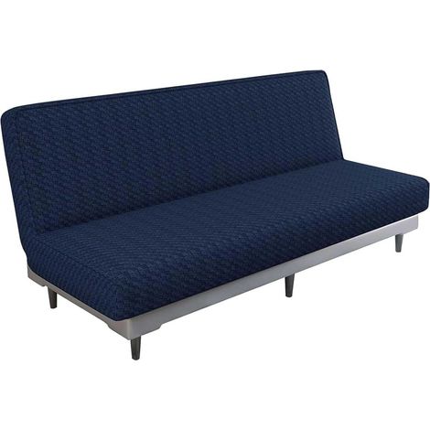 Funda de futón de jacquard suave, elástica y sin brazos, con parte inferior elástica gruesa, para sofás cama, lavable. (1/5)