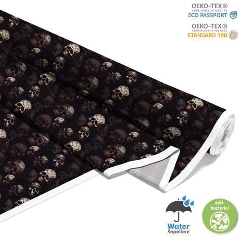 TESSUTI DECORATIVI PER ESTERNI OXFORD - Motivo Teschio I DX5005 (1/5)