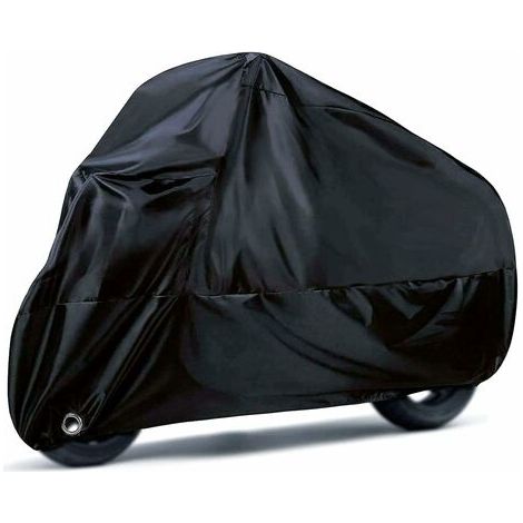 BUNTHAUS Housse de Moto, 190T Housses de Moto étanches avec Trous de Verrouillage, Housses de Protection Anti-Poussière UV pour L'intérieur et L'extérieur avec Sac de Rangement, 245 X 105 X 125 cm (1/5)