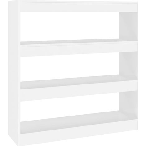 Maison Exclusive - Bücherregal/Raumteiler Weiß 100x30x103 cm