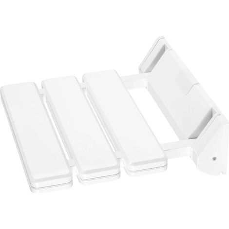 Sedia da parete, pieghevole, per bagno, sgabello da doccia, sedia, in plastica, carico 130 kg