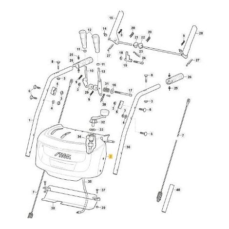 TABLEAU DE BORD - ST 4262 P ORIGINAL STIGA - 118821096/0