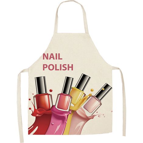 Verstellbare Arbeitsschürze für Damen, ideal für Maniküre und Nagellackierung, Zubehör für Nagelstudios