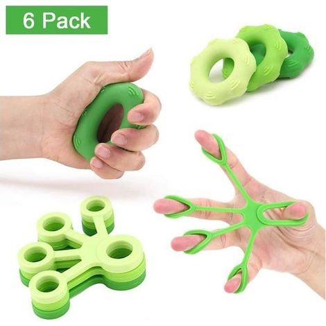 Set drive of muscles of the hand and of doigts, set of 6, ring drive of the hand and device d'entrain (1/4)
