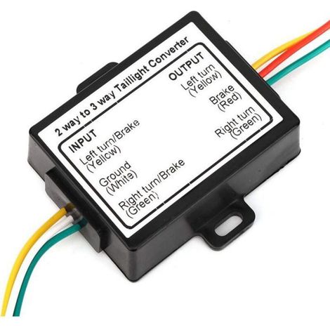 Adaptateur Faisceau Câbles Remorque - Convertisseur 2 À 3 Fils - Compatible CANBUS - Sorties 2,1 A Et 5 A - ABS - Pour Caravane Et Remorque (1/5)