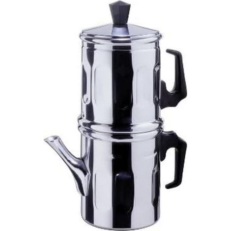 ILSA Caffettiera Napoletana Diamante, Alluminio, Tazze 9, cl 60
