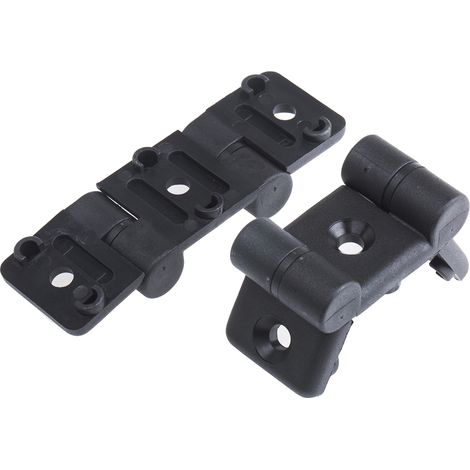 Charnière en plastique RS PRO Type 40, Barre profilé 40 mm, Rainure 8mm ( Prix pour Sachet de 2 )