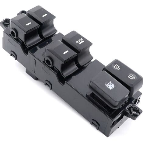 Interrupteur de lève-vitre 93570-1Y200, compatible avec les modèles Hyundai et Kia Picanto 2011-2016, commande le fonctionnement des vitres électriques, interrupteur principal côté conducteur.