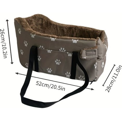 Housse de siège pour animaux de compagnie, adaptée aux petits chats et chiens, amovible et lavable, antidérapante et durable, adaptée aux accoudoirs et à la console centrale.