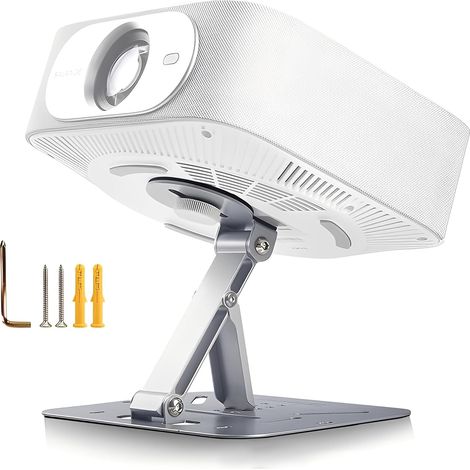 Support de projecteur de bureau,Argenté Avec support Angle flexible Charge maximale 10 kg pour home cinéma (1/5)