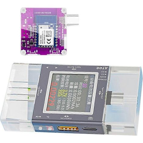 Multifunktionaler USB-Tester mit Digitalanzeige, Spannungs- und Stromüberwachung, Wattmeter, PD3.0-Schnellladefunktion und Wi-Fi-IoT-Modul (1/5)