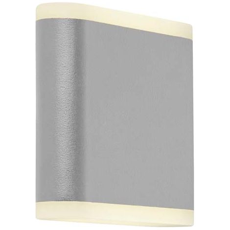 Searchlight Stratford Outdoor LED Up/Down Wandleuchte grau, gefrosteter Diffusor IP44 4000K (1/3)