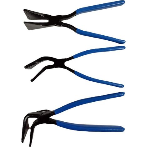 Set d'outils de couverture 3 pièces en argent, outils professionnels pour les couvreurs, haute résistance, coupe et travail efficace sur les matériaux de construction. (1/3)