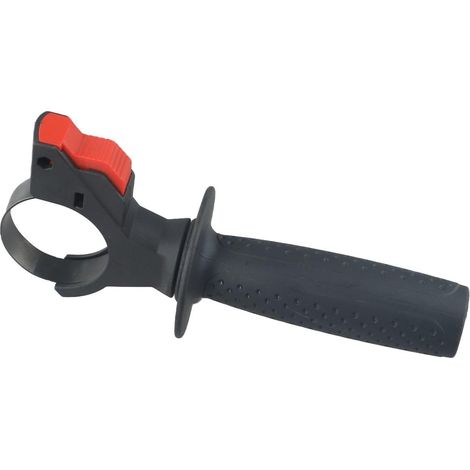 Poignée avant de rechange - 1 pièce - Plastique noir robuste - Réglable 46-52 mm - Pour marteaux et perceuses - Ergonomie antidérapante (1/5)